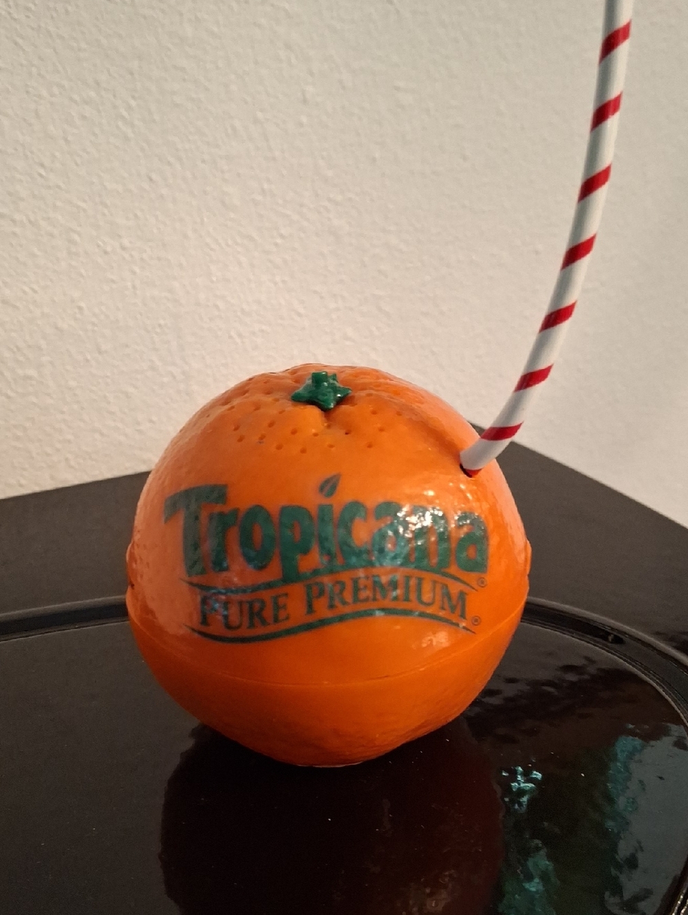 Vintage Tropicana Orange Shape AM/FM Radio WORKS New Unused - Picture 2 of 4